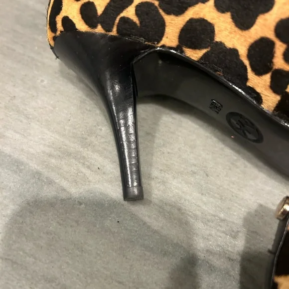 Michael Kors Black and Tan Leopard Heels - Picture 6 of 10